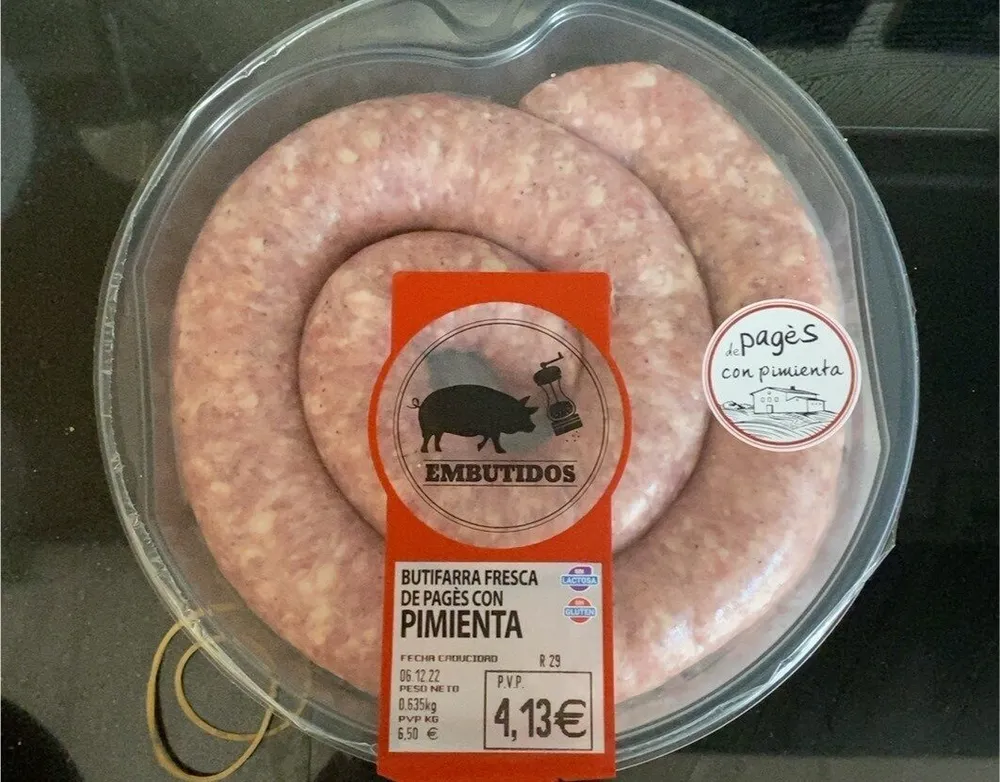 butifarra fresca de pages