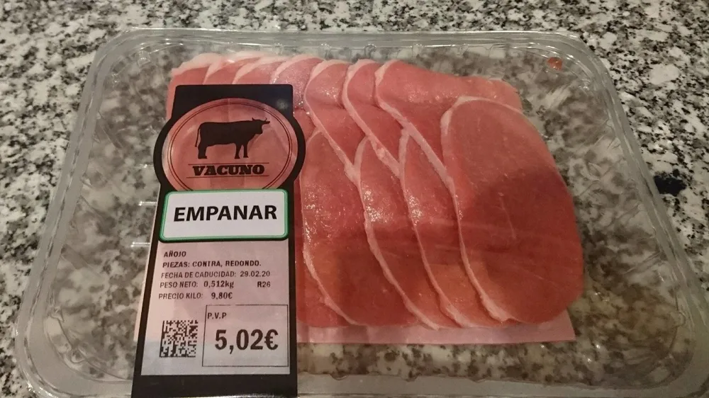 Carne para empanar