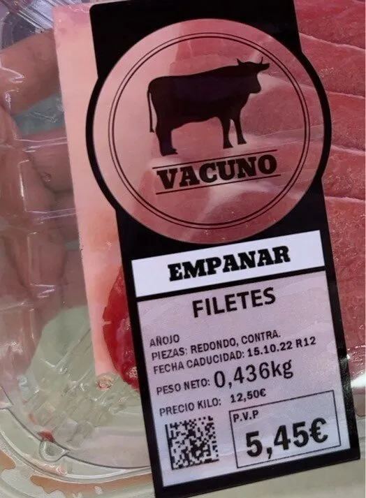 Vacuno filetes