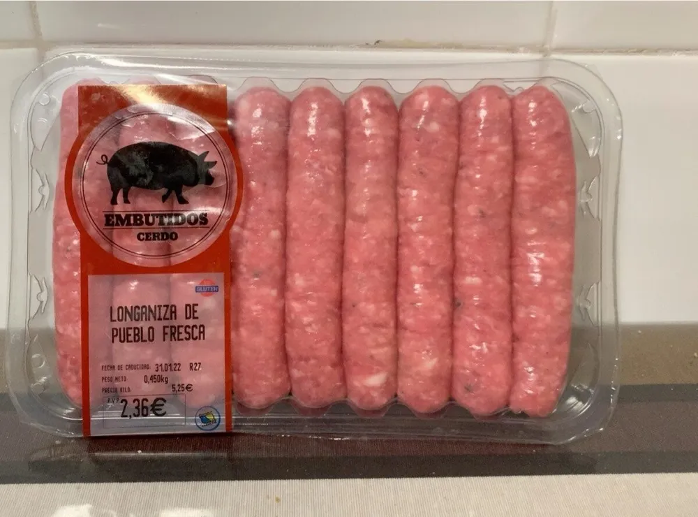 Longaniza de pueblo fresca