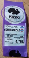 Chuleta de contramuslo de pavo