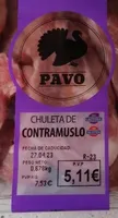 Chuleta CONTRAMUSLO PAVO