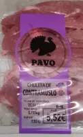 Chuleta de contramuslo de pavo