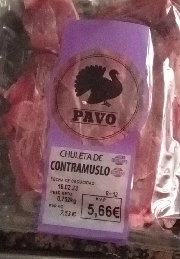 Chuleta de Contramuslo de Pavo
