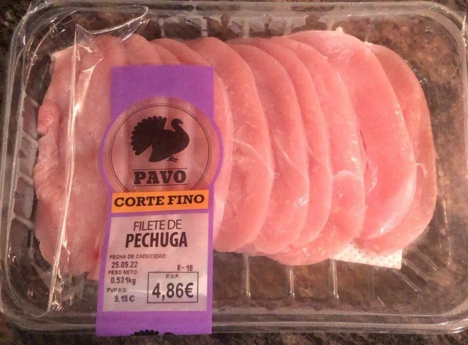 Filete de pechuga de pavo