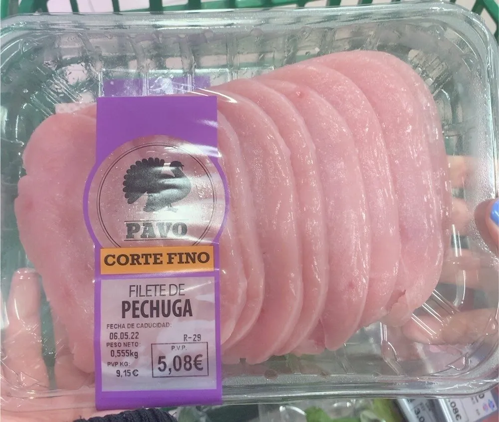 Filete pechuga de pavo