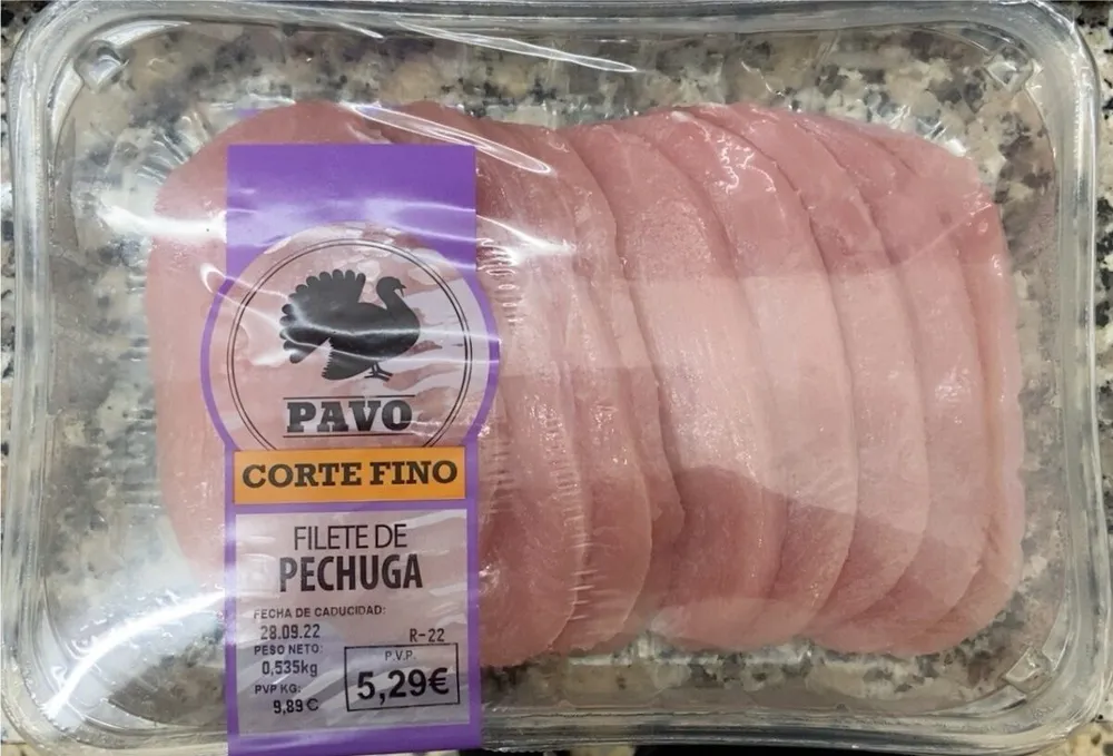 Filete de pechuga pavo
