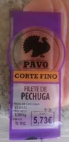Filete de pechuga de pavo corte fino