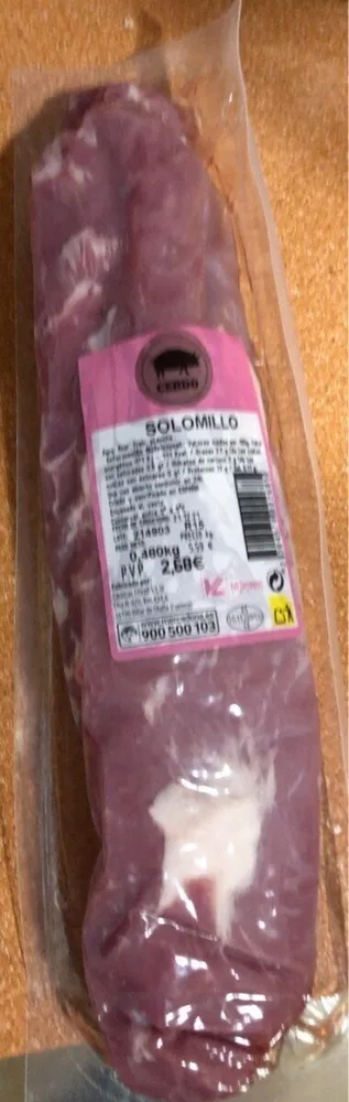 Solomillo cerdo