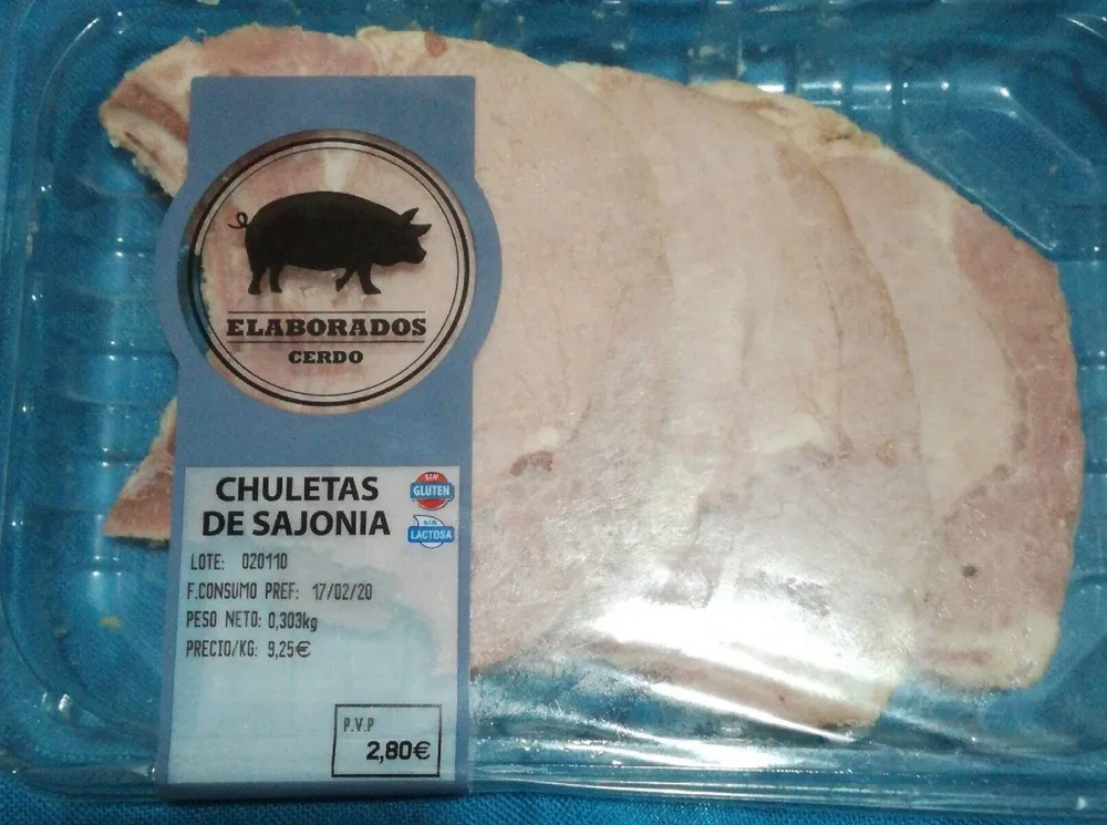 Chuletas de cerdo Sajonia