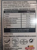 CHULETERO DE CERDO COCIDO AL HORNO