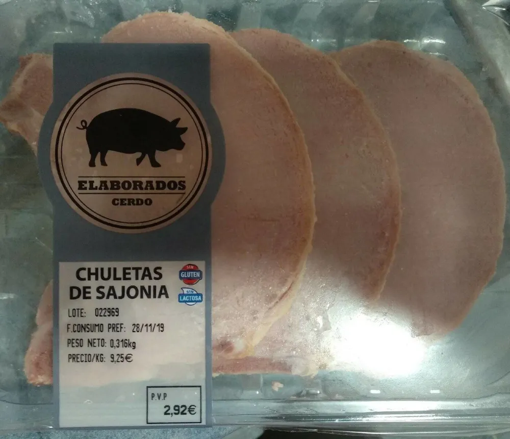Chuletas de cerdo sajonia