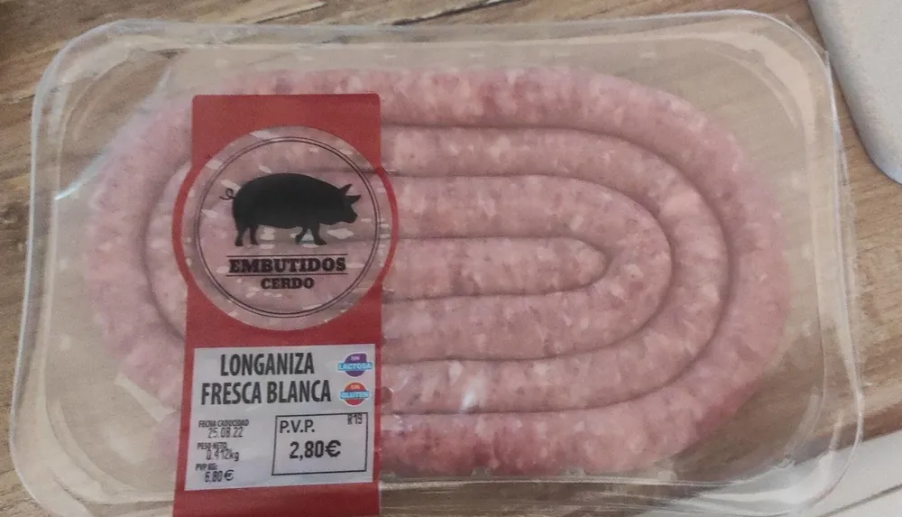 Longaniza fresca blanca