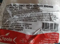 Bacalao lomo higienizado
