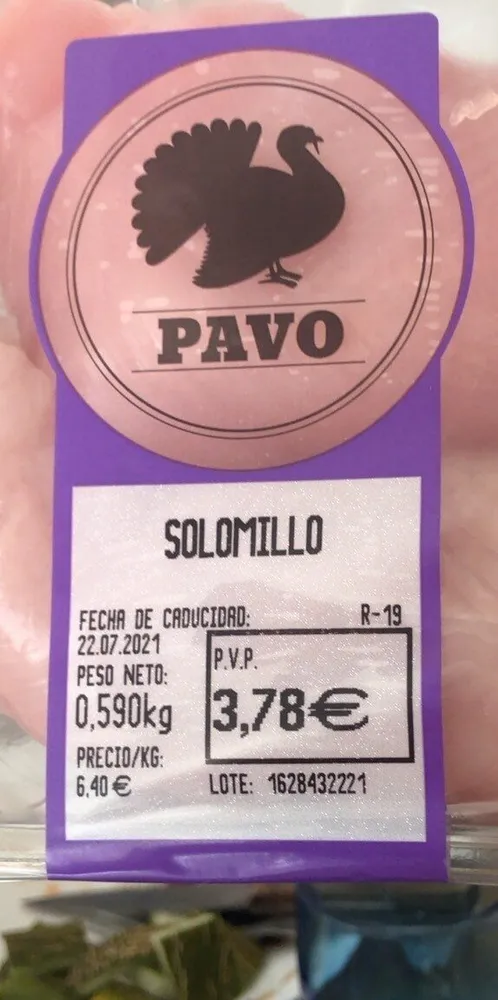 Solomillo de pavo