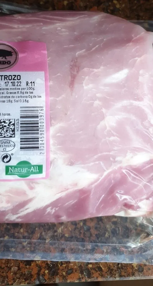 Lomo trozo cerdo