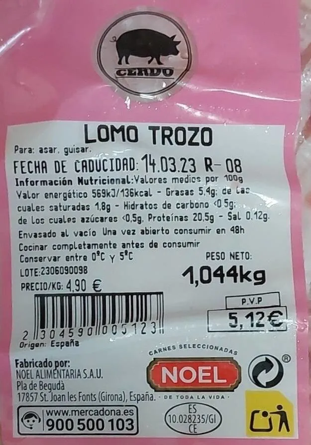 Lomo trozo