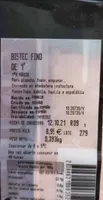 Bistec fino de 1°