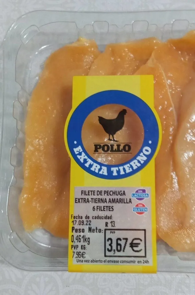 Pollo extra tierno