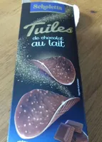 Tuiles de chocolat noir