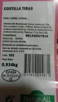 Costilla tiras