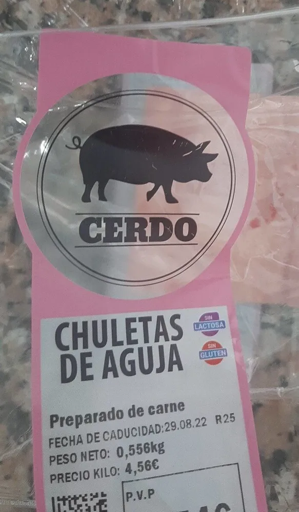 Chuletas de Aguja-Cerdo