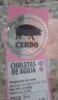 Chuletas de Aguja-Cerdo