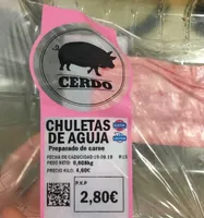 Chuletas de aguja