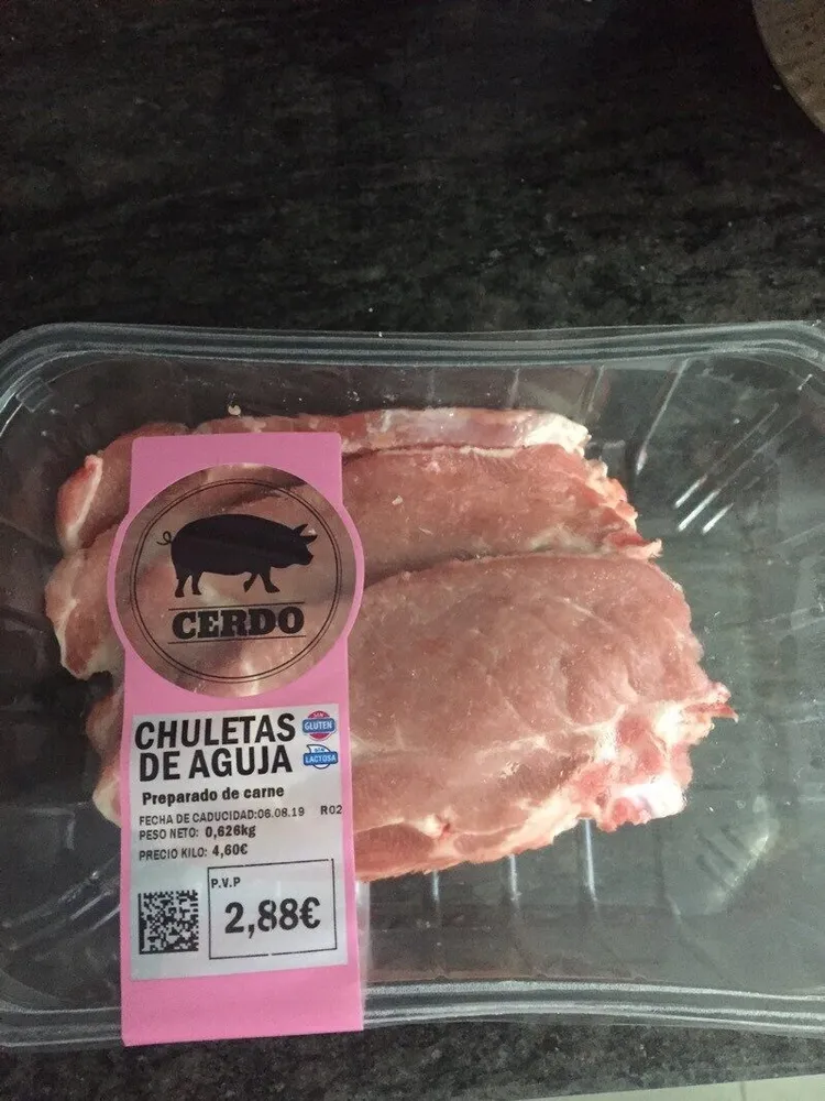 Chuletas de aguja