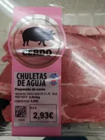 Chuletas de aguja de cerdo