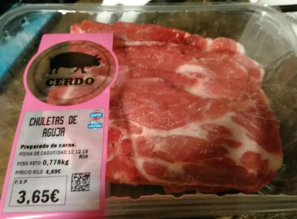 Chuletas de aguja