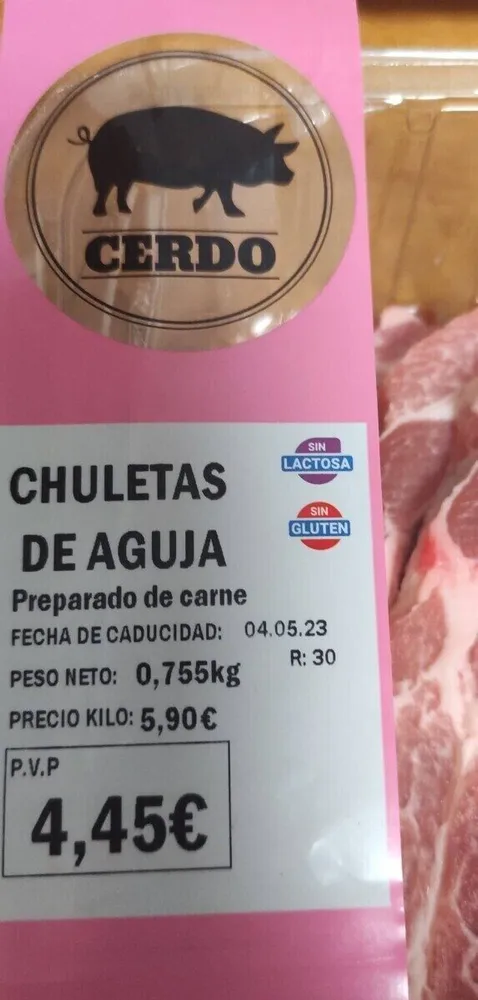 Chuletas aguja envasafas
