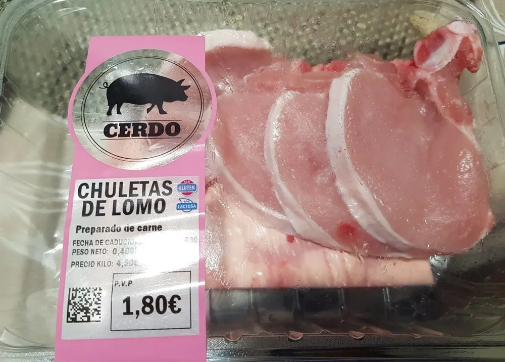 Chuletas de lomo de cerdo
