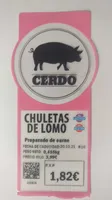 Chuletas de lomo de cerdo