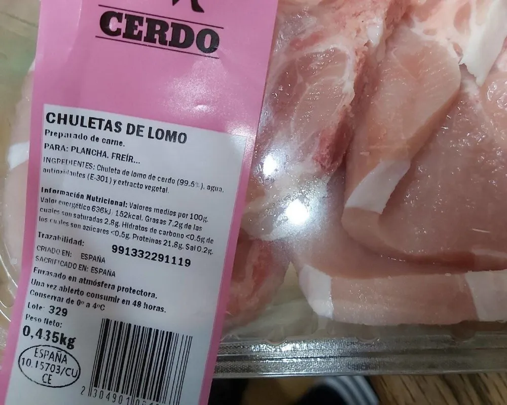 Chuletas de lomo de cerdo