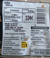 Lomo añojo vacuno