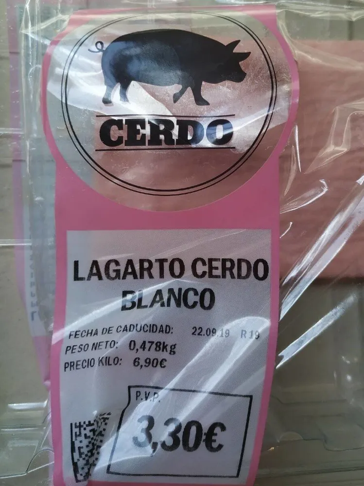 Lagarto cerdo blanco