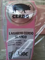 Lagarto cerdo blanco