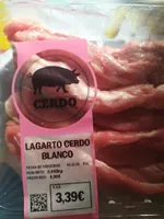 Lagarto cerdo blanco