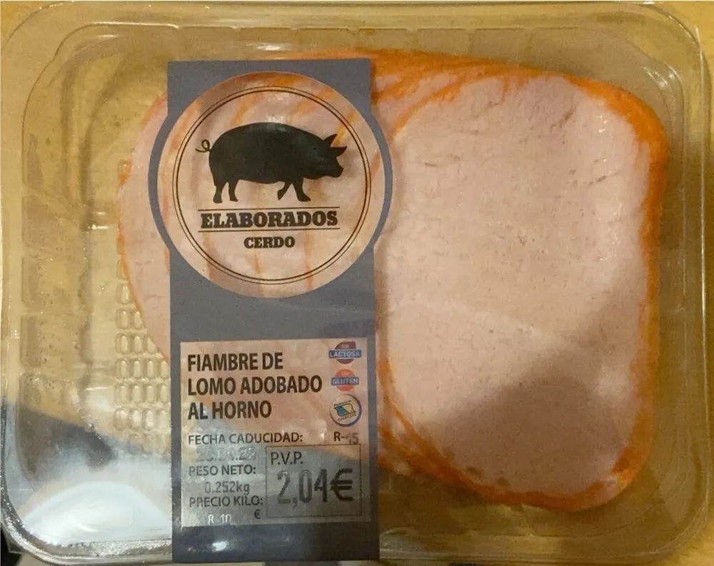 fiambre de lomo adobado al horno