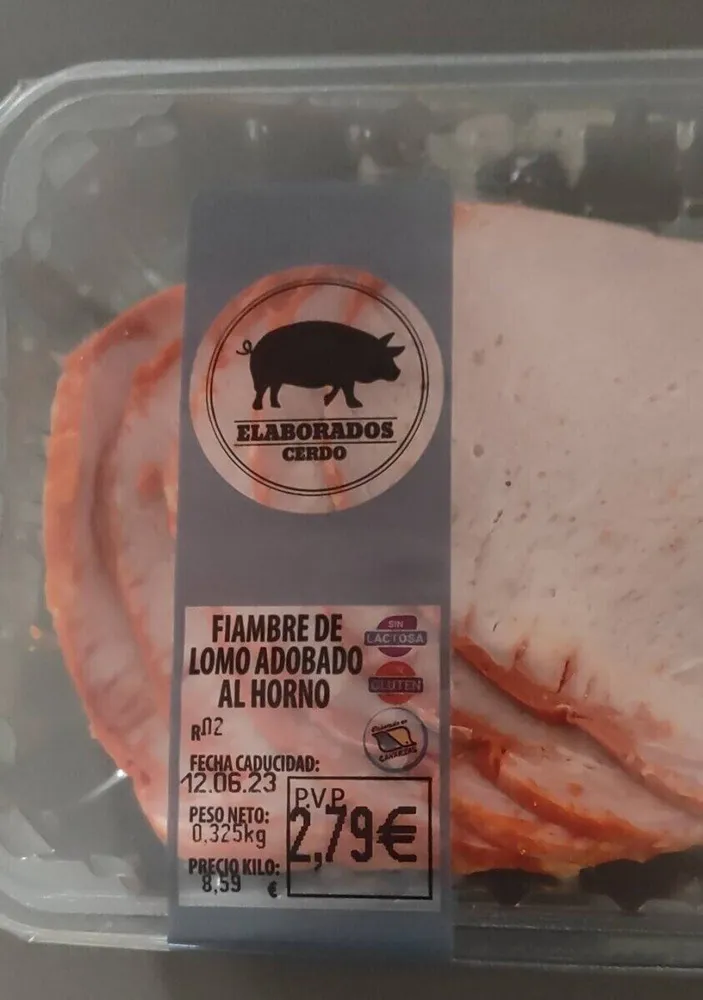 Fiambre de Lomo adobado al horno