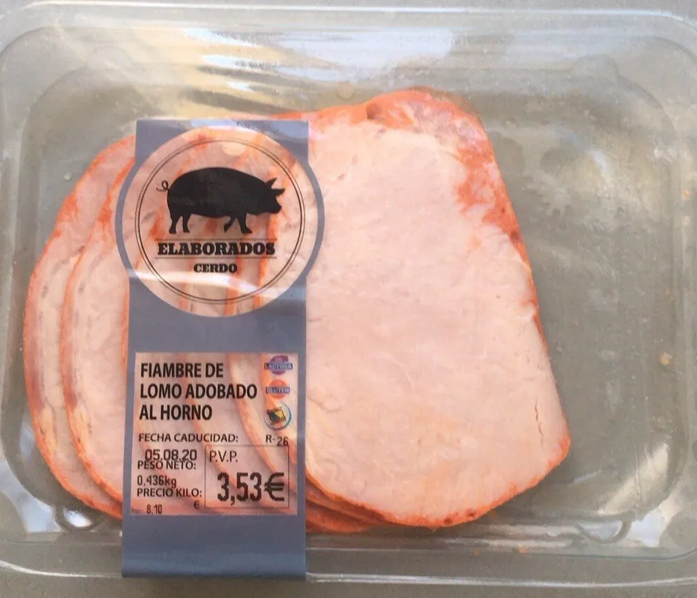 Fiambre de lomo adobado al horno