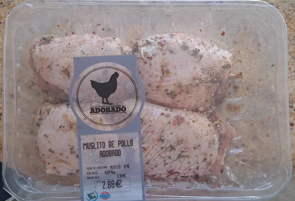 Muslito de pollo adobado