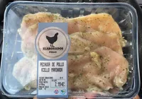 Pechuga de pollo ajillo empanada