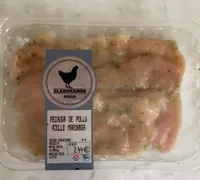 Pechuga de pollo ajillo marinada