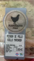 Pechiga pollo ajillo marinada