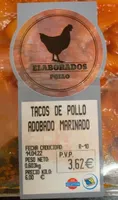Tacos de pollo adobado marinado