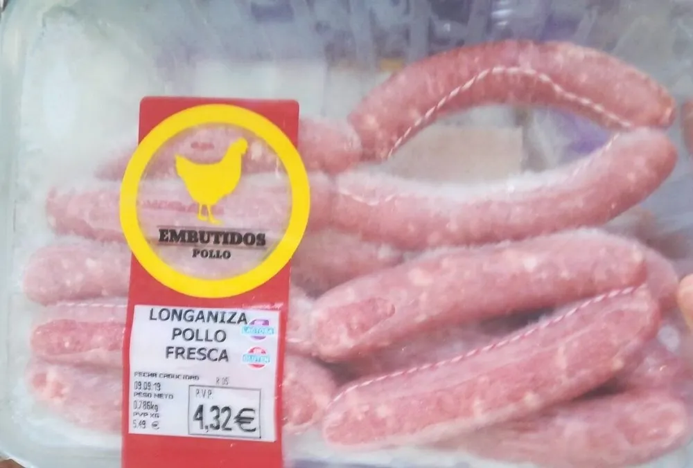 Longaniza pollo frescas