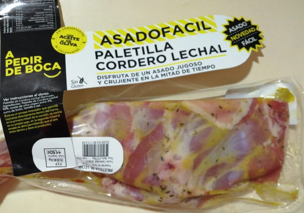 Paletilla cordero lechal