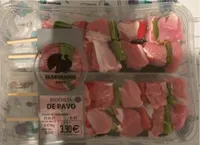 Brocheta de pavo